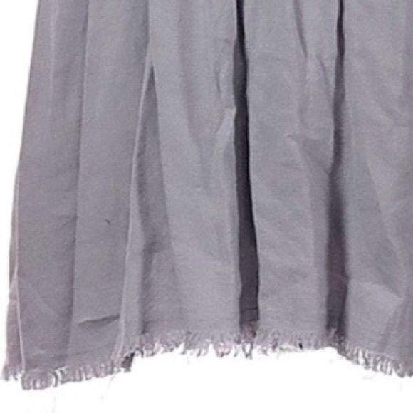 Cloth & Stone Minimalist Frayed Hem Mini Halter Swing Dress in Gray Size XL - Picture 5 of 11
